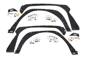 Jeep Wrangler JL Fender Delete Kit - Front + Rear - Rough Country - Black - '21-'24
